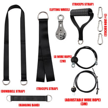 Load image into Gallery viewer, Home Training Fitness Equipment Steel Wire Pulley Cable System for Lifting Workout Arm Biceps Upper Limb
