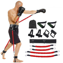Load image into Gallery viewer, Sports Fitness Resistance Bands Bouncing Stretching Strap Set for Leg Arm Exercises Muay Thai Gym Training Equipment
