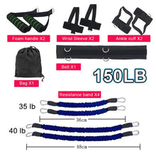 Load image into Gallery viewer, Sports Fitness Resistance Bands Bouncing Stretching Strap Set for Leg Arm Exercises Muay Thai Gym Training Equipment
