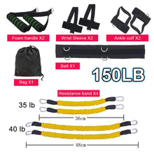 Load image into Gallery viewer, Sports Fitness Resistance Bands Bouncing Stretching Strap Set for Leg Arm Exercises Muay Thai Gym Training Equipment

