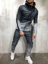 Load image into Gallery viewer, Men&#39;s Sportswear Two Piece Set Mens Casual Hooded Sports Wear Tracksuit Training Suit M-3XL
