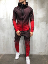 Load image into Gallery viewer, Men&#39;s Sportswear Two Piece Set Mens Casual Hooded Sports Wear Tracksuit Training Suit M-3XL
