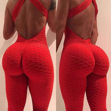 Load image into Gallery viewer, One Piece Women Backless Sports Yoga Leggings Fitness Suit Women Yoga Sport Wear
