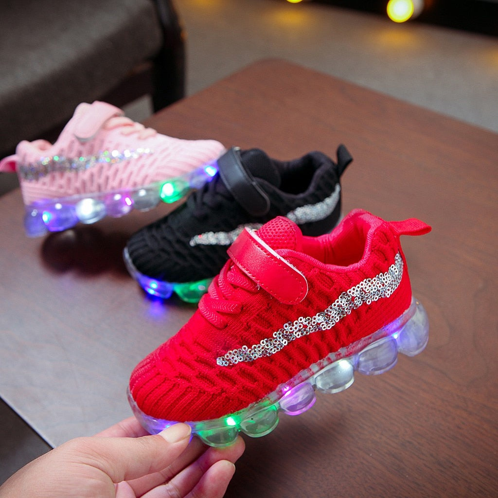 Led Luminous Casual Shoes Children kid Baby Girls Boys Bling Sport Run Sneakers Casual Shoes Zapatillas Кроссовки Детские