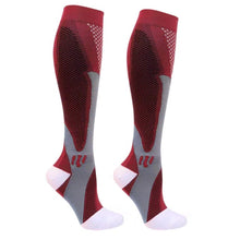 Load image into Gallery viewer, Compression Support Atheletic Socks for Soccer Football Track Sports Magic Compression Elastic Outdoor Sports Socks
