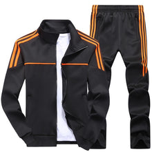 Load image into Gallery viewer, New Men&#39;s Spring Autumn Sportswear 2 Piece  Sports Suit Jacket+Pant Sweatsuit Male Tracksuit Asia Size L-4XL
