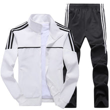 Load image into Gallery viewer, New Men&#39;s Spring Autumn Sportswear 2 Piece  Sports Suit Jacket+Pant Sweatsuit Male Tracksuit Asia Size L-4XL
