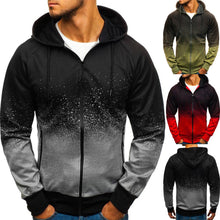 Load image into Gallery viewer, Men&#39;s Casual 3D Digital Printing Hooded Sweatshirt  Hip-Hop ZIP Hoody Sportswear Tracksuit Male Streetwear
