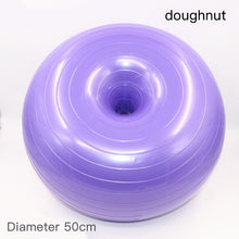Load image into Gallery viewer, Thick Inflatable Donut Shape Yoga Ball Pilates Exercise Balance Fitness Workout Training Massage Sports Equipment
