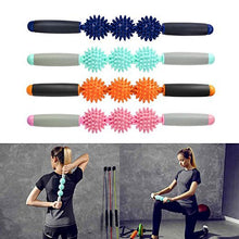 Load image into Gallery viewer, Relax Muscle with 3 Point Spiky Ball for Leg/Back/feet Massage Roller Yoga Stick Body Massage
