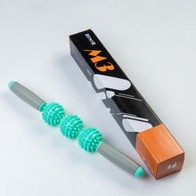 Load image into Gallery viewer, Relax Muscle with 3 Point Spiky Ball for Leg/Back/feet Massage Roller Yoga Stick Body Massage

