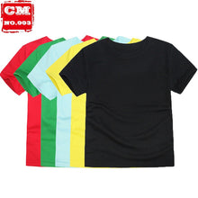 Load image into Gallery viewer, kids T-Shirt for Girls Boys Summer Clothes Cotton Top Short Sleeve Solid Color T Shirt
