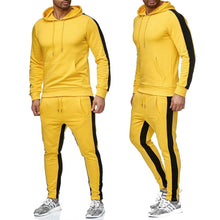 Load image into Gallery viewer, New 2-piece Men Hoodies Suit Fleece Warm Tracksuit Sweatshirt  Hoodie+Sweat pants Jogging suit
