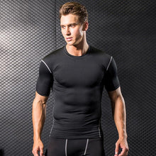 Load image into Gallery viewer, Exercise Gym Fitness Clothing Men Sportswear Trainning T-shirts Joggers Training Tracksuit Suitable Running Basketball
