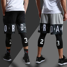 Load image into Gallery viewer, Men Running Elastic Compression Sportswear Set Basketball Jersey Match Suit For Workout
