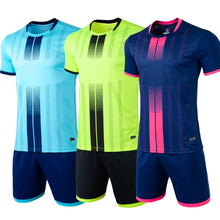 Load image into Gallery viewer, Adult Children Football Jerseys Boys and girls Soccer Clothes Short Sleeve Kids Football Uniforms Soccer Tracksuit Jersey
