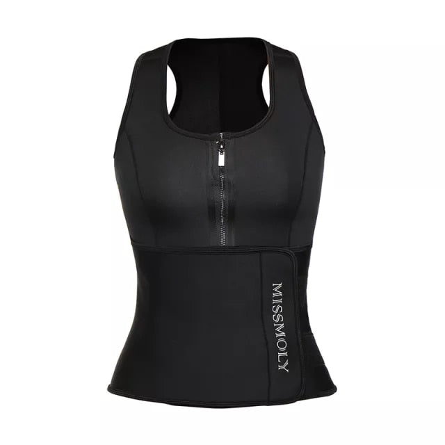 Neoprene Waist Trainer Corset Sweat Vest Weight Loss Workout Tank Tops Women Compression Tummy Control Shapewear