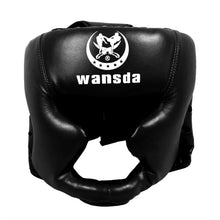 Load image into Gallery viewer, Helmet Professional Head Gear Kick Boxing Face Protectors Headgear Sparring Wrestling Helmet
