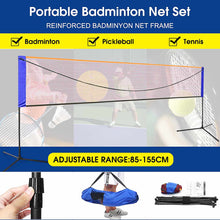 Load image into Gallery viewer, 20FT Portable Badminton Volleyball Net Standard Professional Mesh Tennis Net Outdoor Beach Exercise

