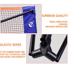 Load image into Gallery viewer, 20FT Portable Badminton Volleyball Net Standard Professional Mesh Tennis Net Outdoor Beach Exercise
