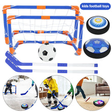 Load image into Gallery viewer, 2 in 1 Soccer Hockey Set USB Charging Hover Ball with Colorful LED Lights and Foam Bumper Air Floating Football

