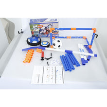 Load image into Gallery viewer, 2 in 1 Soccer Hockey Set USB Charging Hover Ball with Colorful LED Lights and Foam Bumper Air Floating Football
