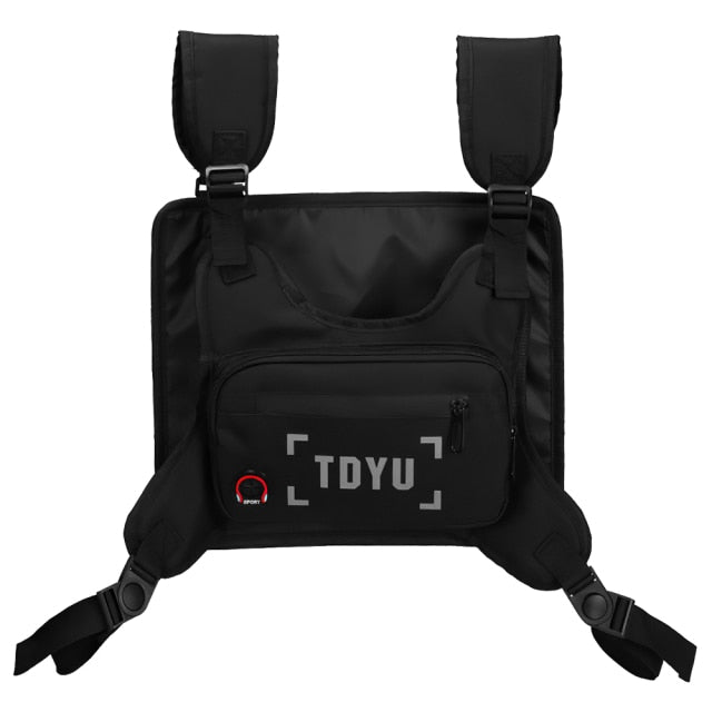 Sports Running Chest Bag  Men Hip-hop Street Suit Mobile Phone Holder Multifunctional Fitness Vest Bag