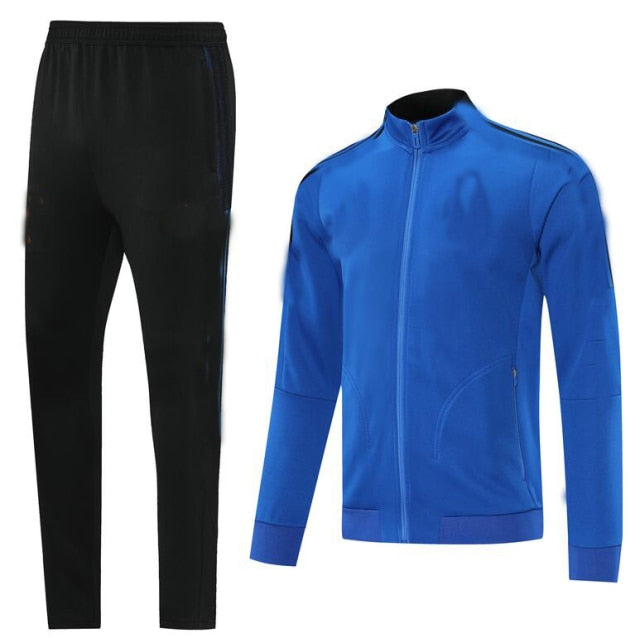 Hoodie Jacket Soccer Sweat Jacket Football Tracksuit Men 2021 Training Suit Winter Pants