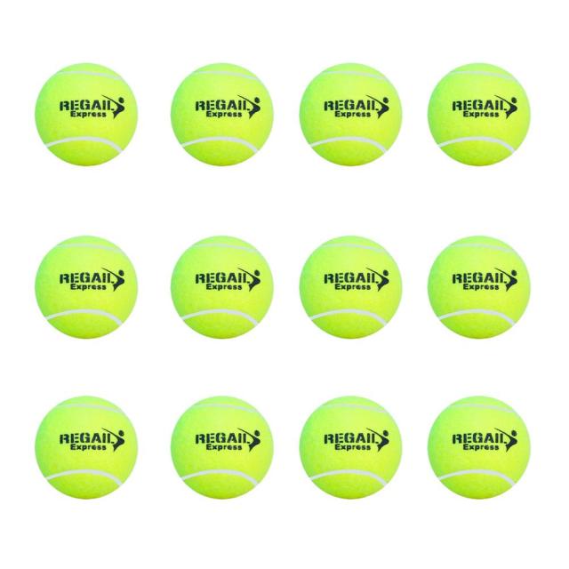 12PCS Tennis Balls Sport Play Practice Cricket Dog Toy Tennis Practice  Training Balls Tennis Coach
