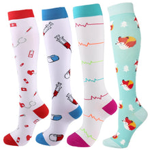 Load image into Gallery viewer, New Medical Compression Stockings Fit For Varicose Veins Edema Diabetes Atheletic Sports Socks Running Men Women Socks
