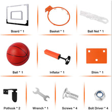 Load image into Gallery viewer, Indoor Home Portable Fun Mini Basketball Hoop Stand Set for Kids Backboard Hanging Shooting Ball Game Sport Toys
