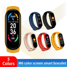 Load image into Gallery viewer, 2021 M6 Men Women Smartwatch Heart Rate Step Blood Pressure Fitness Tracking Sports Bracelet For Mobile Phone
