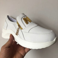 Load image into Gallery viewer, Women Casual Sneakers Solid Color Platform Thick Bottom Zipper Women&#39;s Vulcanized Shoes

