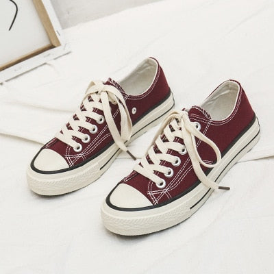 Women Classic Style Canvas Tennis shoes Casual Summer Fashion Sneakers Student Casual High Top