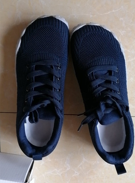 ZZFABER Flexible Barefoot Flats Women's Sneakers Breathable Ladies Casual Soft Sports Running Shoes for Women