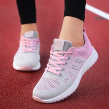 Load image into Gallery viewer, Women Casual Shoes Breathable Walking Fashion Mesh Lace Up Flat Women Sneakers Women
