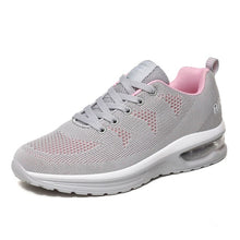 Load image into Gallery viewer, Women Breathable Lady Flat Summer White Sneakers Light Weight Female Mesh Sneaker
