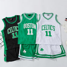 Load image into Gallery viewer, Basketball Jersey Sports Suit for Children Training Sets Letter Print 2pcs Vest+Shorts Kids Clothes
