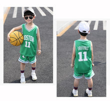 Load image into Gallery viewer, Basketball Jersey Sports Suit for Children Training Sets Letter Print 2pcs Vest+Shorts Kids Clothes
