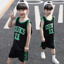 Load image into Gallery viewer, Basketball Jersey Sports Suit for Children Training Sets Letter Print 2pcs Vest+Shorts Kids Clothes
