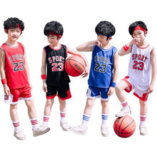 Load image into Gallery viewer, Uniform Sets Baby Sport Jerseys Kids Boys Team Basketball Jersey Uniform Set
