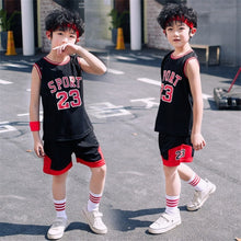 Load image into Gallery viewer, Uniform Sets Baby Sport Jerseys Kids Boys Team Basketball Jersey Uniform Set
