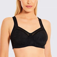 Load image into Gallery viewer, Sexy Sports Bra For Women Gym Large Size Push Up Active Big Bralette Solid Underwire Plus Brassiere Female Workout Lingerie D
