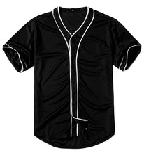 Load image into Gallery viewer, Harajuku Solid Color Baseball Jersey Men Single Breasted Summer Short Sleeve Tee Shirts Teen Clothes
