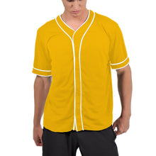 Load image into Gallery viewer, Harajuku Solid Color Baseball Jersey Men Single Breasted Summer Short Sleeve Tee Shirts Teen Clothes
