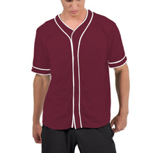 Load image into Gallery viewer, Harajuku Solid Color Baseball Jersey Men Single Breasted Summer Short Sleeve Tee Shirts Teen Clothes
