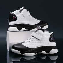 Load image into Gallery viewer, Children&#39;s Leather Running Shoe Boys Non-Slip Sneakers High-Top Basketball  Casual Sports Shoes
