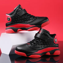 Load image into Gallery viewer, Children&#39;s Leather Running Shoe Boys Non-Slip Sneakers High-Top Basketball  Casual Sports Shoes
