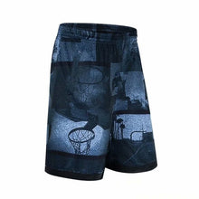 Load image into Gallery viewer, Men Basketball Sports Shorts Running Fitness Quick Dry Jogging Active Athletic Performance Workout with Zipper Pocket

