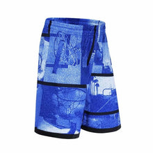 Load image into Gallery viewer, Men Basketball Sports Shorts Running Fitness Quick Dry Jogging Active Athletic Performance Workout with Zipper Pocket

